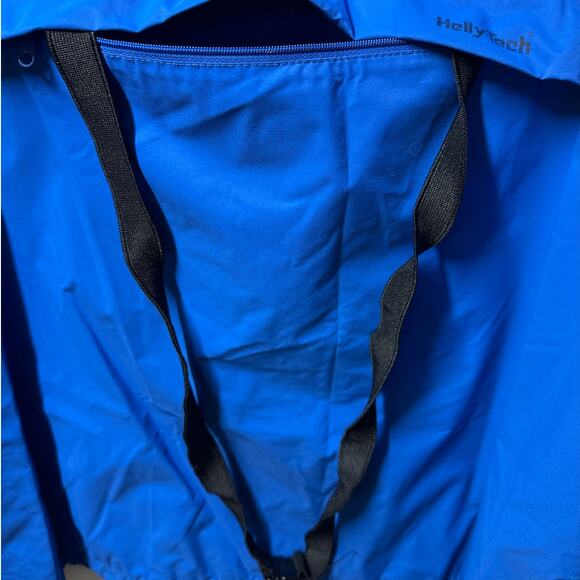 Helly Hansen Vintage Anorak Windbreaker Tech Jacket Blue Size L Lightweight - Picture 5 of 12